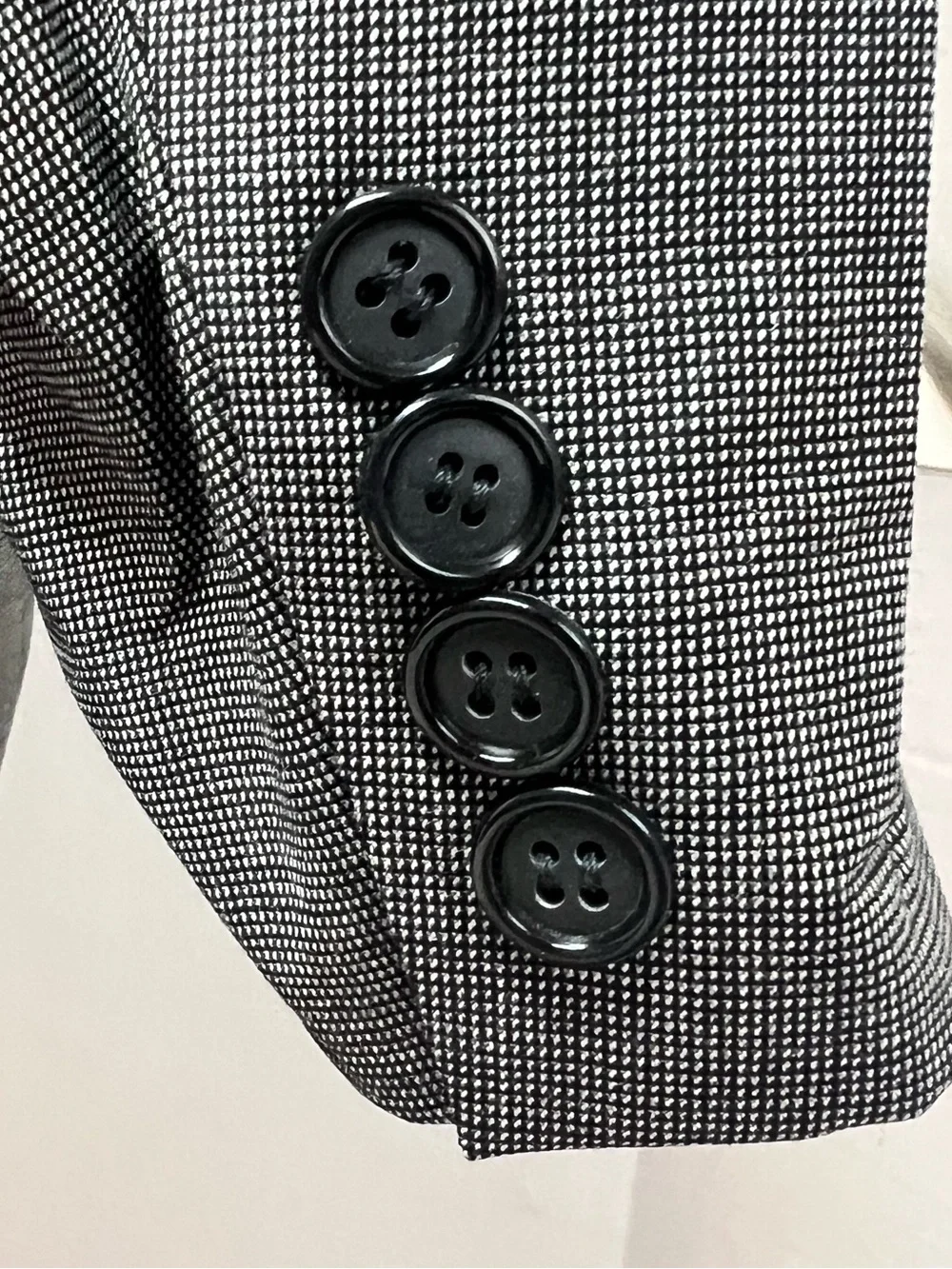 Hickey Freeman Men's 42R Gray Wool 2-Button Blazer Suit Jacket